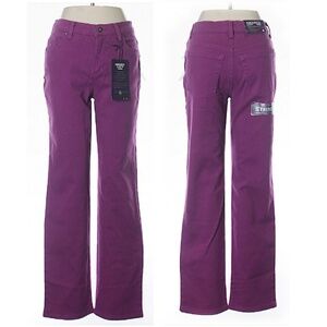 Gloria Vanderbilt Purple Straight Leg Jeans